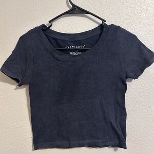 Stretchy Ribbed Crop Top